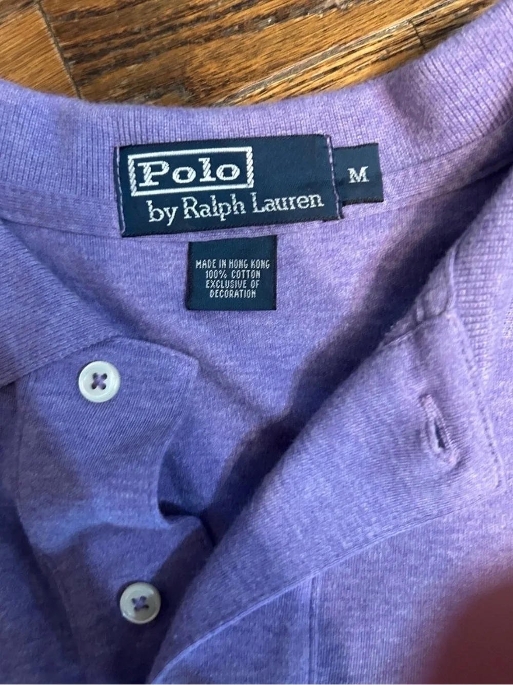 Ralph Lauren Men’s Light Purple Polo with Green Pony